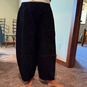 Elegant Black Wide Leg Women's Pants